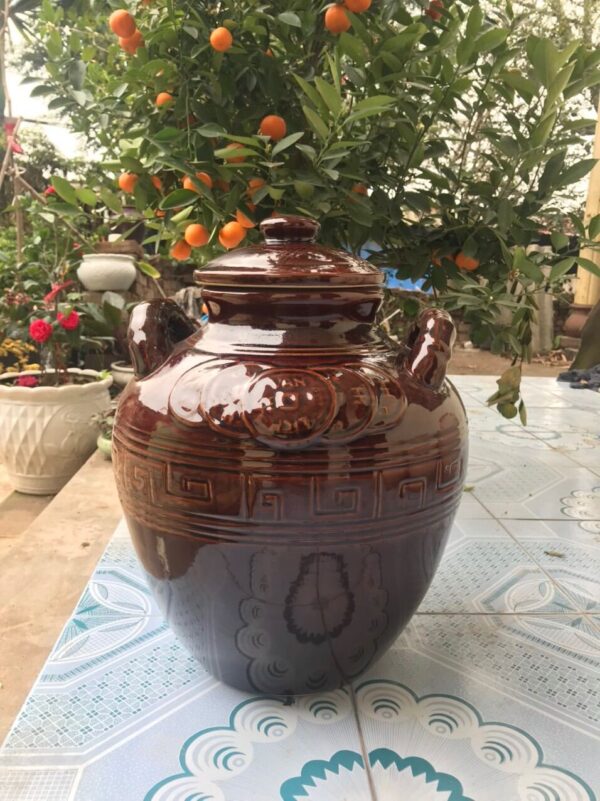 Chum rượu tráng men gốm Bát Tràng cao cấp - Ảnh 2
