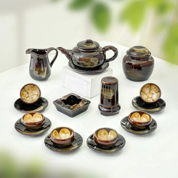 Bộ ấm chén hỏa biến lòng hoa - Ảnh 3