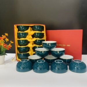 bộ 10 bát cơm xanh lục bảo