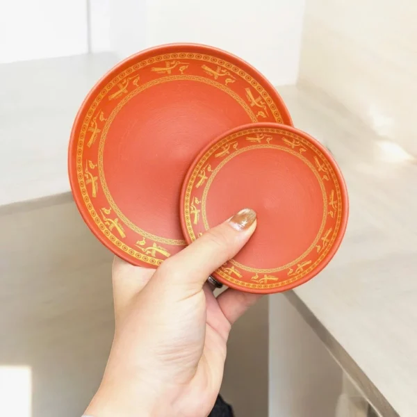 Bộ ấm chén chim lạc tử sa Bát Tràng  cao cấp - Ảnh 10