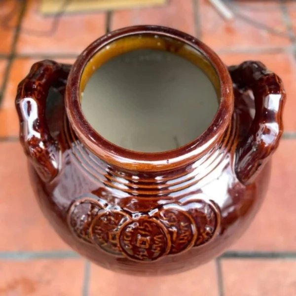 Chum rượu tráng men gốm Bát Tràng cao cấp - Ảnh 5