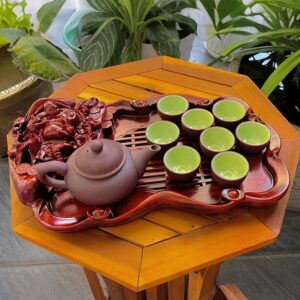 Bộ ấm chén Bát Tràng nâu tử sa cao cấp